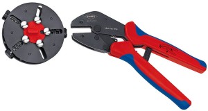 KNIPEX MultiCrimp® Szczypce do zagniatania z 3 wymiennymi szczękami  Knipex 97 33 01