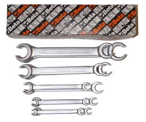 Klucze oczkowe półotwarte dwustronne w zestawie Beta 94/S10