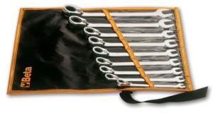 Klucze płasko-oczkowe z dwukierunkowym mechanizmem zapadkowym Beta 142/B6