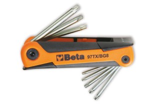 Klucze trzpieniowe kątowe, profil Torx® w uchwycie Beta 97TX/BG8