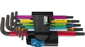 Zestaw 9 kluczy trzpieniowych TORX HF Multicolour Wera 024179