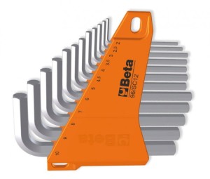 Klucze trzpieniowe kątowe chromowane w uchywcie Beta96/SC12