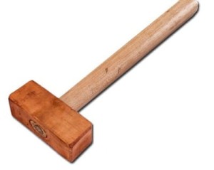 Młotek miedziany 3kg trzonek Hickory 3000g, trwały i solidny