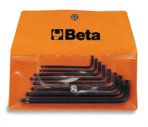 Klucze trzpieniowe kątowe z końcówką kulistą, profil Torx® w opakowaniu Beta 97BTX/B8