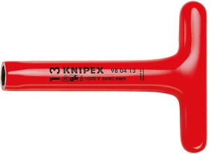 Klucze nasadowe z rękojeścią typu T Knipex 98 04 08