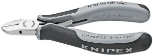 Szczypce tnące boczne Knipex 77 02 115 ESD