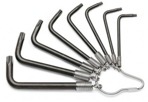 Klucze trzpieniowe kątowe, profil Torx® w zestawie Beta 97TX/ST8
