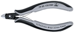 Precyzyjne szczypce tnące boczne Knipex 79 02 125 ESD