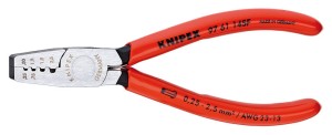 Szczypce do zagniatania tulejek kablowych Knipex 97 61 145 F