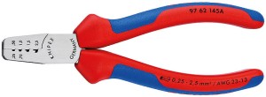 Szczypce do zagniatania tulejek kablowych Knipex 97 62 145 A