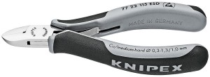 Szczypce tnące boczne Knipex 77 22 115 ESD