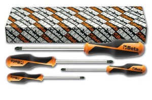 Wkrętaki krzyżowe profil Pozidriv®-Supadriv® w zestawie 1269PZ/S4